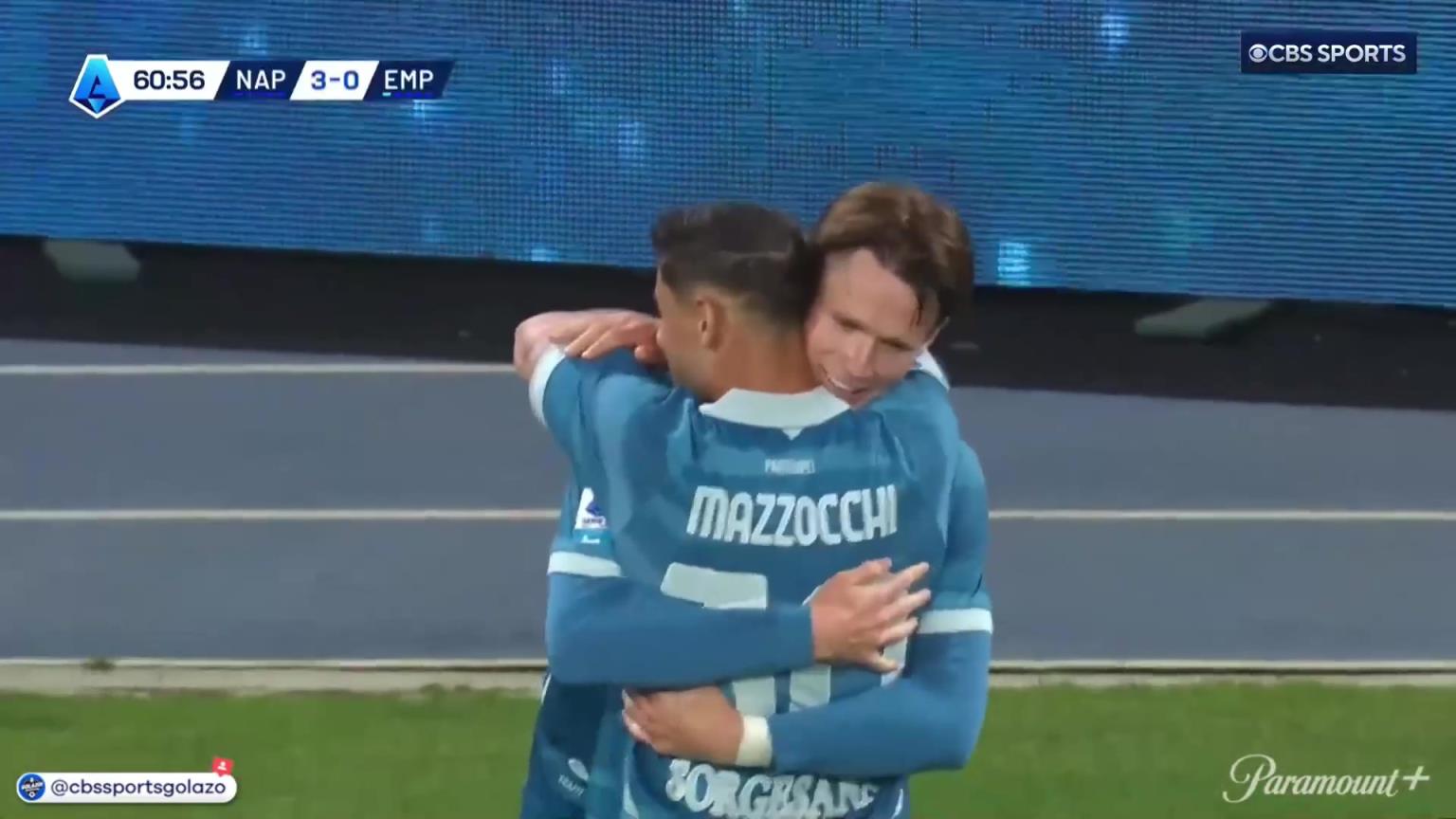 無(wú)敵雙響炮！麥克托米奈甩頭破門(mén)梅開(kāi)二度！盧卡庫(kù)傳中送助攻！