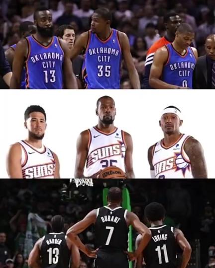太陽(yáng)三巨頭徹底失??？美媒：杜蘭特的三巨頭球隊(duì)總是一樣的結(jié)局？